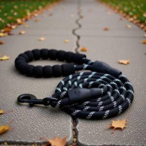 heavy-duty-dog-leash-with-comfortable-grip-reflective-rope